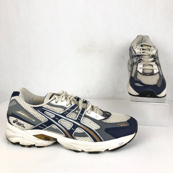 Asics | Shoes | Asics Mens Size 5 Gt2090 Duomax White Blue Laceup Sneakers  Shoes | Poshmark